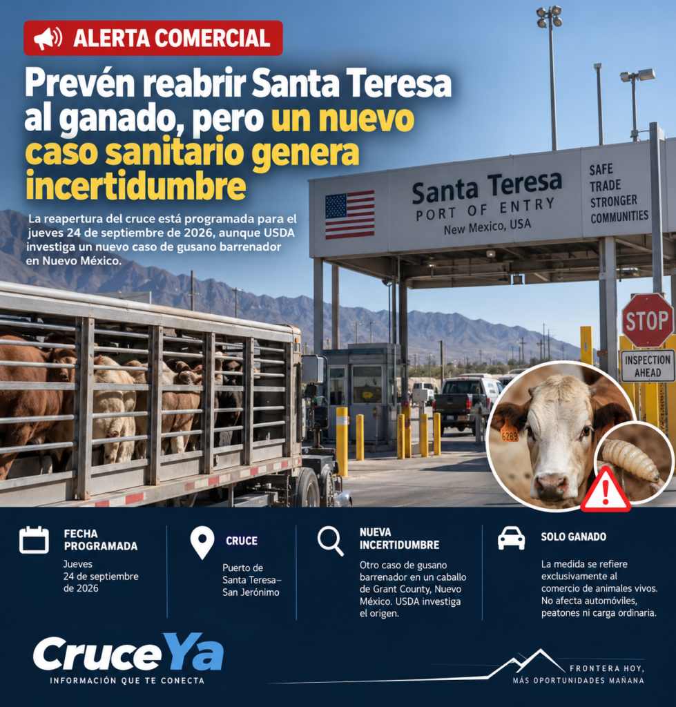 Reapertura del cruce ganadero de Santa Teresa