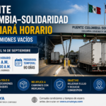 Puente Colombia–Solidaridad entre Nuevo León y Laredo ampliará horario para tractocamiones y remolques vacíos.